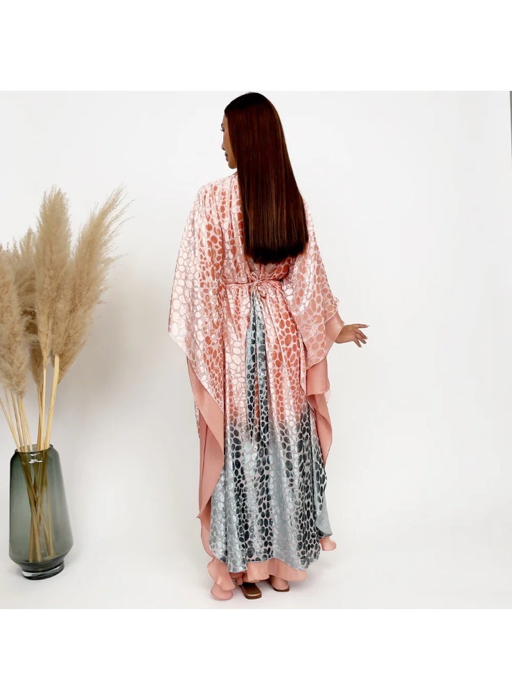 QABEELA RAM24 OMBRÉ DEVORÉ KAFTAN - Image 2